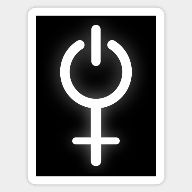 Girl Power Electronic Symbol Sticker by WarriorWoman